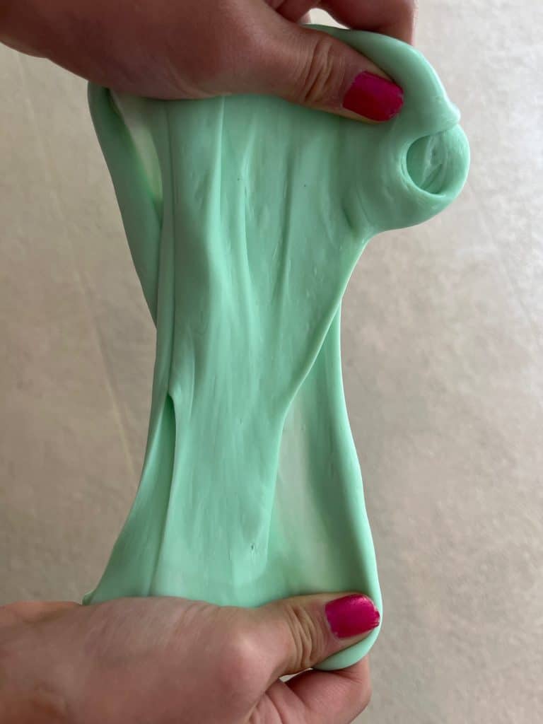 green stretchy slime