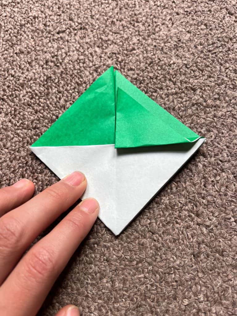 folding sail on origami sail boat
